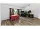 Office space features a bay window providing great natural light and hardwood floors at 722 Swaying Palm Dr, Apopka, FL 32712