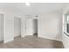This bedroom is spacious with neutral paint, lovely floors and has a closet and great natural light at 837 E Edgewood Dr, Lakeland, FL 33803