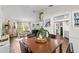 Bright dining room with access to other living spaces, with many windows and plants at 4462 Iris S St, Lakeland, FL 33813