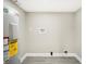 A dedicated laundry room with washer and dryer hookups, offering convenience and functionality at 1022 Baycrest Dr, Lakeland, FL 33805