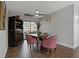 Cozy dining room with a stylish table set and elegant decor at 107 Elm N Sq, Lakeland, FL 33813