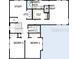 Second floor plan view featuring bedrooms, bathrooms, and a study area at 216 E Harding St, Orlando, FL 32806