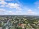 An aerial view showcasing the neighborhood's layout and proximity to surrounding areas at 4003 Prairie Bend Ln, Lakeland, FL 33812