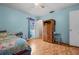 Bedroom with a ceiling fan and a window at 4003 Prairie Bend Ln, Lakeland, FL 33812