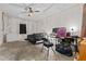 Bedroom with a ceiling fan, natural light, and simple design at 4003 Prairie Bend Ln, Lakeland, FL 33812