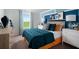 Inviting bedroom with bright accents, comfortable furnishings, and a picturesque window view at 1233 Tidal St, Haines City, FL 33844