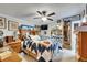 Comfortable bedroom with wooden furniture, mirror sliding closet doors, and personalized wall art at 4854 Myrtle View N Dr, Mulberry, FL 33860