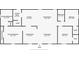 Floor plan of single story home with primary bedroom, bedrooms, bathrooms, kitchen and living areas at 4854 Myrtle View N Dr, Mulberry, FL 33860