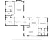 Detailed floor plan showcasing the layout of the home, including room dimensions and connections at 5316 Dorman Rd, Lakeland, FL 33813