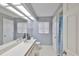 Bright bathroom with skylight, vanity with sink, and a shower at 1034 Brighton Way, Lakeland, FL 33813