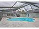 Beautiful in-ground pool inside screened enclosure perfect for swimming and entertaining with access to the home at 1034 Brighton Way, Lakeland, FL 33813