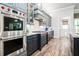 Updated kitchen with stainless steel appliances and sleek gray cabinets at 2242 Soaring Eagle Pl, Lake Mary, FL 32746