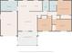 Layout of home featuring multiple bedrooms, two baths, open kitchen, garage, and screened porch at 3983 Shay Dr, Bartow, FL 33830