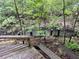 Backyard features a wooden retaining wall to protect against the creek at 12828 Sw 49Th Ter, Webster, FL 33597