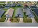 Aerial view of a home with well-maintained lawn and a privacy-fenced backyard at 2576 Boots Rd, Lakeland, FL 33810