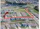 Aerial view of neighborhood including the route to the home at 3628 Diving Dove Ln, Bartow, FL 33830