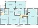 Detailed floor plan showcasing layout, room dimensions, and overall design of a home at 5402 Rosewall Cir, Leesburg, FL 34748