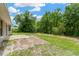 The backyard features a concrete patio area and plenty of space for outdoor activities at 562 Nardello Dr, Deltona, FL 32725