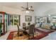Comfortable living space with dining area and an abundance of natural light offering an open airy feel at 414 Long Cove Ct, Ormond Beach, FL 32174