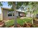 Landscaped backyard showcasing the patio and lush greenery at 1553 Amber Leaf Cir, Ocoee, FL 34761