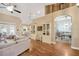 Bright and spacious living room featuring high ceilings and an open layout, perfect for entertaining at 2973 Blackwater Creek Dr, Lakeland, FL 33810