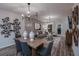 Cozy living room and dining area with modern lighting fixtures at 3763 King Hill Dr, Haines City, FL 33844