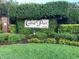 Central Park Lee Vista sign surrounded by beautiful landscaping and manicured shrubs creating a welcoming entrance at 9053 Lee Vista Blvd # 1405, Orlando, FL 32829