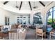 Spacious lounge area with comfortable seating and outdoor view for relaxation and social gatherings at 2132 Limestone Trl, Kissimmee, FL 34747
