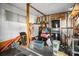 Utility room with modern washer and dryer units and shelving for storage at 932 Cassandra Ln, Lakeland, FL 33809