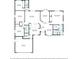 Detailed floor plan showcasing the layout of the home, including room dimensions, baths, and garage at 8628 Sw 133Rd Lane Rd, Ocala, FL 34473
