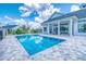 Beautiful backyard pool offers a refreshing escape with picturesque view of backyard and outdoor living at 12902 Sw 138Th Loop, Dunnellon, FL 34432