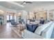 Spacious living room featuring modern furnishings, stylish decor, and open layout at 12902 Sw 138Th Loop, Dunnellon, FL 34432