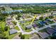 An aerial view of the property and neighborhood at 2869 Hickory Ridge Dr, Lakeland, FL 33813