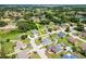 An aerial view of the property and surrounding neighborhood at 2869 Hickory Ridge Dr, Lakeland, FL 33813