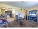 Open-concept living room with view to kitchen and dining room, ideal for entertaining at 1818 Fredricksburg Ave, Lakeland, FL 33803