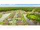 Expansive aerial view of a Primary-planned community with waterways and lush green surroundings at 2175 Old Mining Rd, Lakeland, FL 33801
