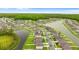 Aerial view of a vibrant community with beautiful landscaping, waterways, and well-maintained properties at 2175 Old Mining Rd, Lakeland, FL 33801