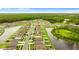 Expansive aerial view of a Primary-planned community with waterways and lush green surroundings at 2175 Old Mining Rd, Lakeland, FL 33801
