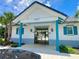 Charming clubhouse featuring beachy colors and a relaxing area for residents to enjoy at 2175 Old Mining Rd, Lakeland, FL 33801