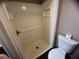 A close up of the stand up shower at 2777 Cr 673, Bushnell, FL 33513