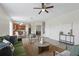 Open floor plan seamlessly integrates kitchen and living areas for easy flow and entertaining at 5233 Los Palma Vista Dr, Orlando, FL 32837