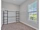 Walk-in closet featuring carpet, shelves, and a window allowing natural light at 3544 Lakeside Heritage Dr, Lakeland, FL 33812