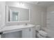 Bathroom featuring a vanity and shower-tub combo at 16398 Yelloweyed Dr, Clermont, FL 34714
