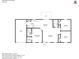 Floor plan layout for a 3-bedroom home at 16910 Sw 27 Avenue, Ocala, FL 34473