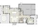 Detailed first-floor plan showcasing an open-concept layout with a spacious kitchen and living area at 1807 Magnolia Ave, Winter Park, FL 32789