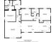 A floor plan illustrating the layout of the house, including the location of bedrooms, bathrooms, kitchen, and living room at 1938 E Fern Rd, Lakeland, FL 33801
