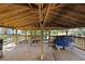 Covered boat dock features ample space for entertaining and enjoying waterfront living at 93 Bream St, Haines City, FL 33844