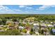 Wide aerial view of a well-maintained residential neighborhood with lush greenery and clear blue skies on a sunny day at 1032 Kelsea Cir, The Villages, FL 32159