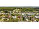 This aerial shows a beautiful retirement community surrounded by mature trees and lush greenery at 1032 Kelsea Cir, The Villages, FL 32159