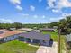 An aerial view of the property and surrounding neighborhood showcasing the home's location at 2902 Wheeler St, Bartow, FL 33830